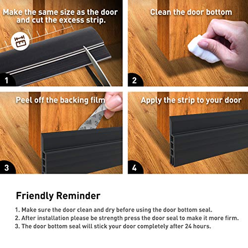Door Draft Stopper Under Door Draft Blocker Insulator Door Sweep