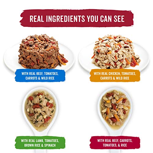 Purina Beneful Small Breed Wet Dog Food Variety Pack, IncrediBites with Real Beef, Chicken or Salmon - Cans