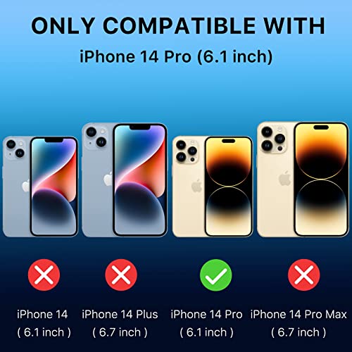 Magnetic Slim Case for iPhone 14 Pro Max Case 6.7", Compatible with MagSafe, Military Grade Drop Shockproof