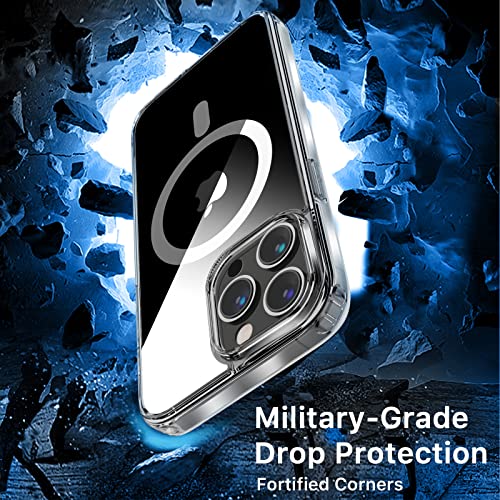 Magnetic Slim Case for iPhone 14 Pro Max Case 6.7", Compatible with MagSafe, Military Grade Drop Shockproof