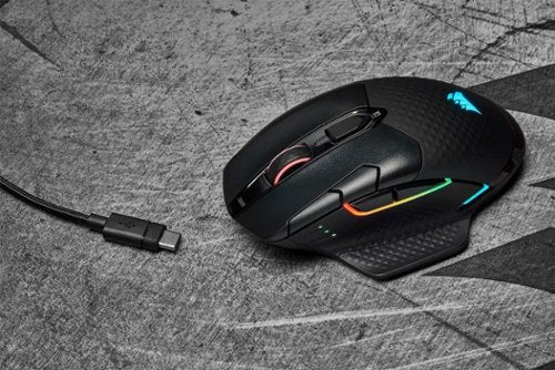 CORSAIR - DARK CORE RGB PRO SE Wireless Optical Gaming Mouse with Qi...