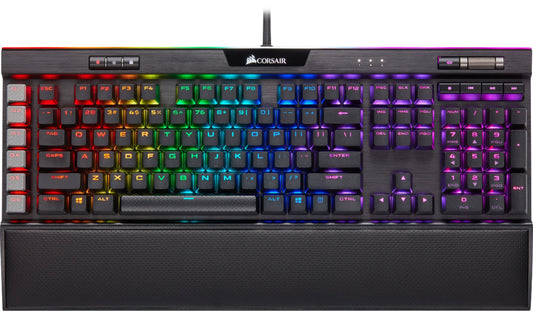 CORSAIR - K95 RGB PLATINUM XT Full-size Wired Mechanical Cherry MX Speed...