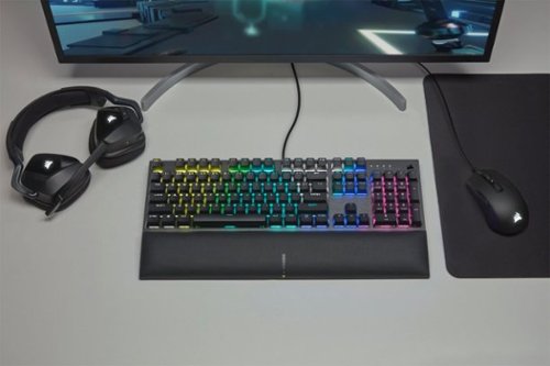 CORSAIR - K60 RGB Pro SE Full-size Wired Mechanical Cherry Viola Linear...