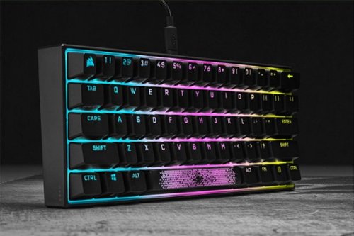 CORSAIR - K65 RGB Mini Wired 60% Mechanical Cherry MX SPEED Linear Switch...