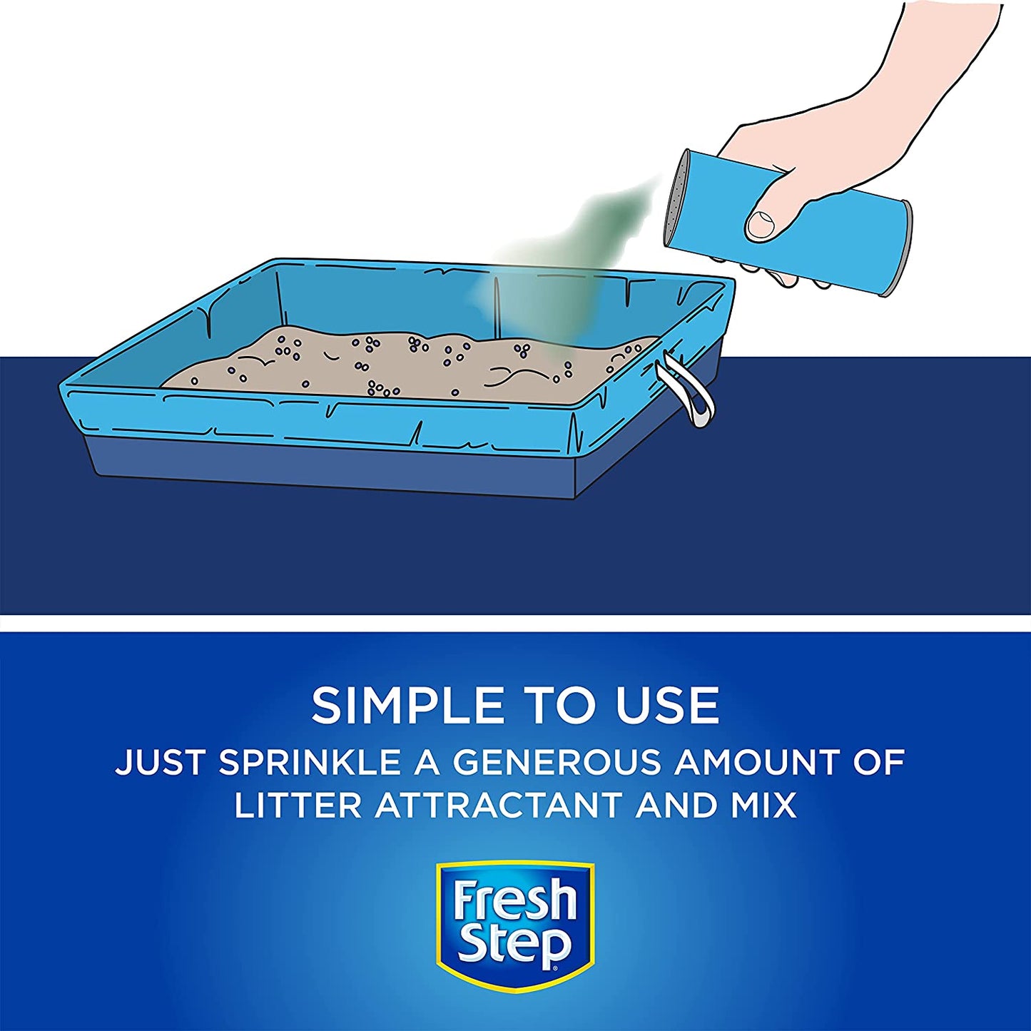 Fresh Step Litter Box Attractant Powder to Aid in Training, 9 9 oz - 1 Pack