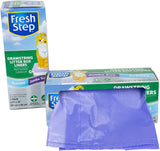 Fresh Step Drawstring Cat Litter Box Liners, Scented, Jumbo 7 Count, Violet