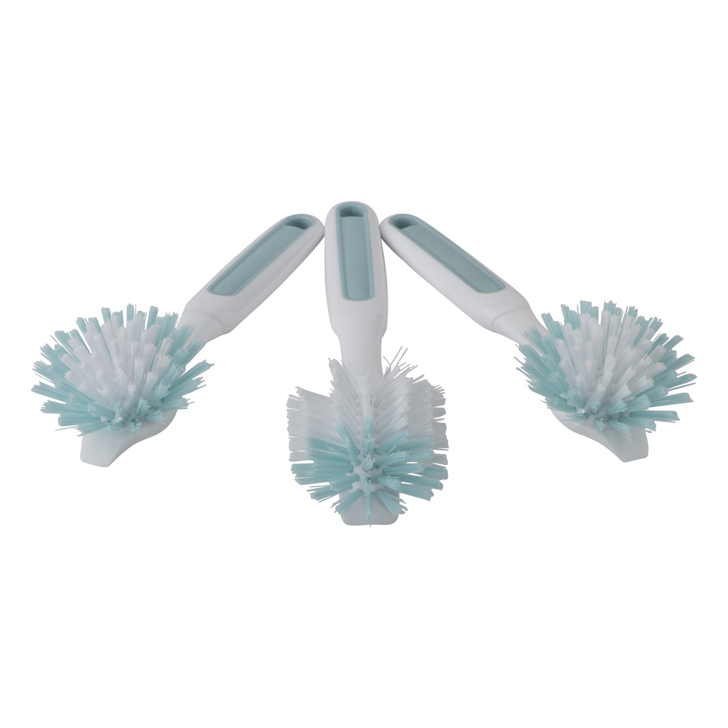 3-Piece BPA-Free Kitchen Dish Brush Set, Teal