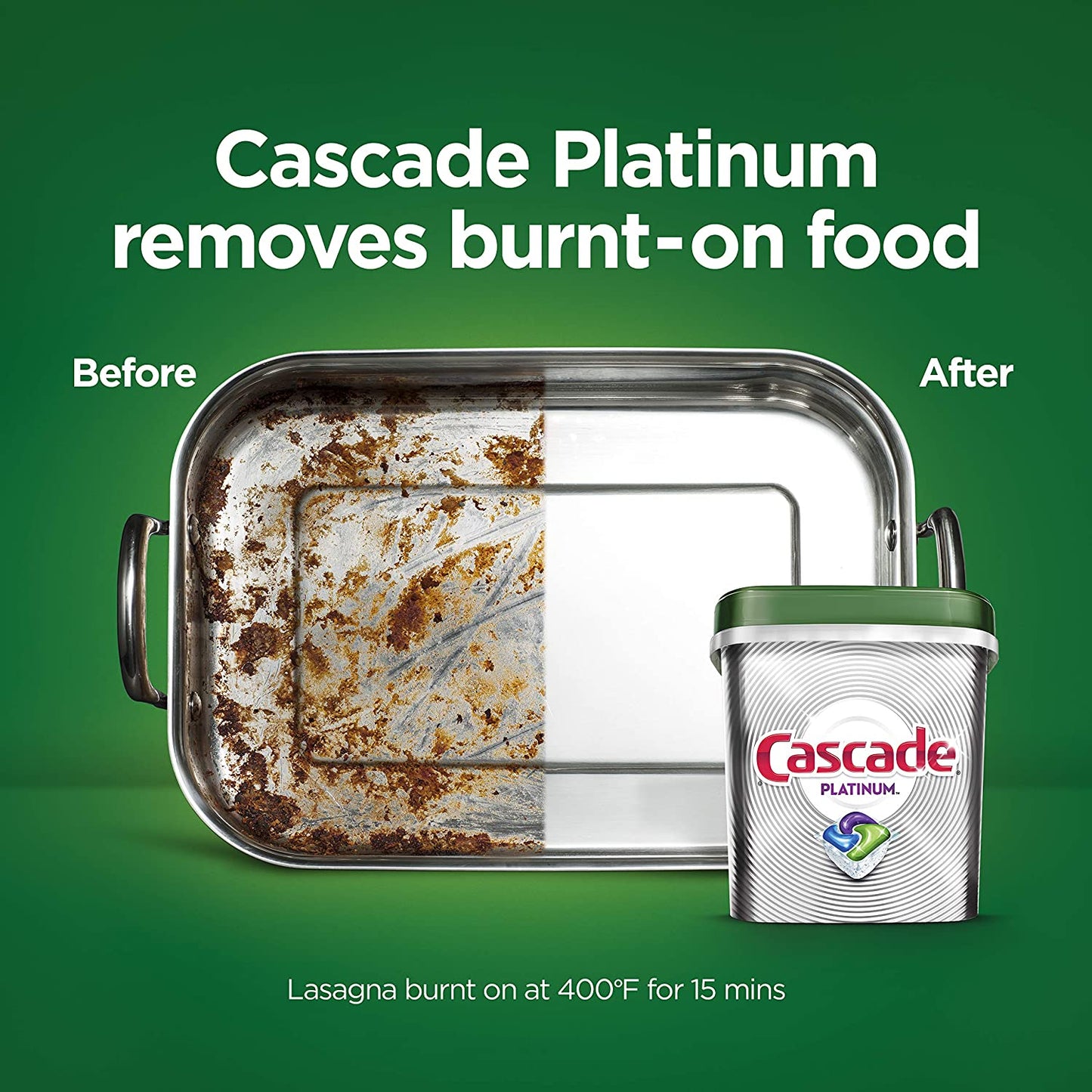 Cascade Platinum Dishwasher Pods, Actionpacs Detergent with...
