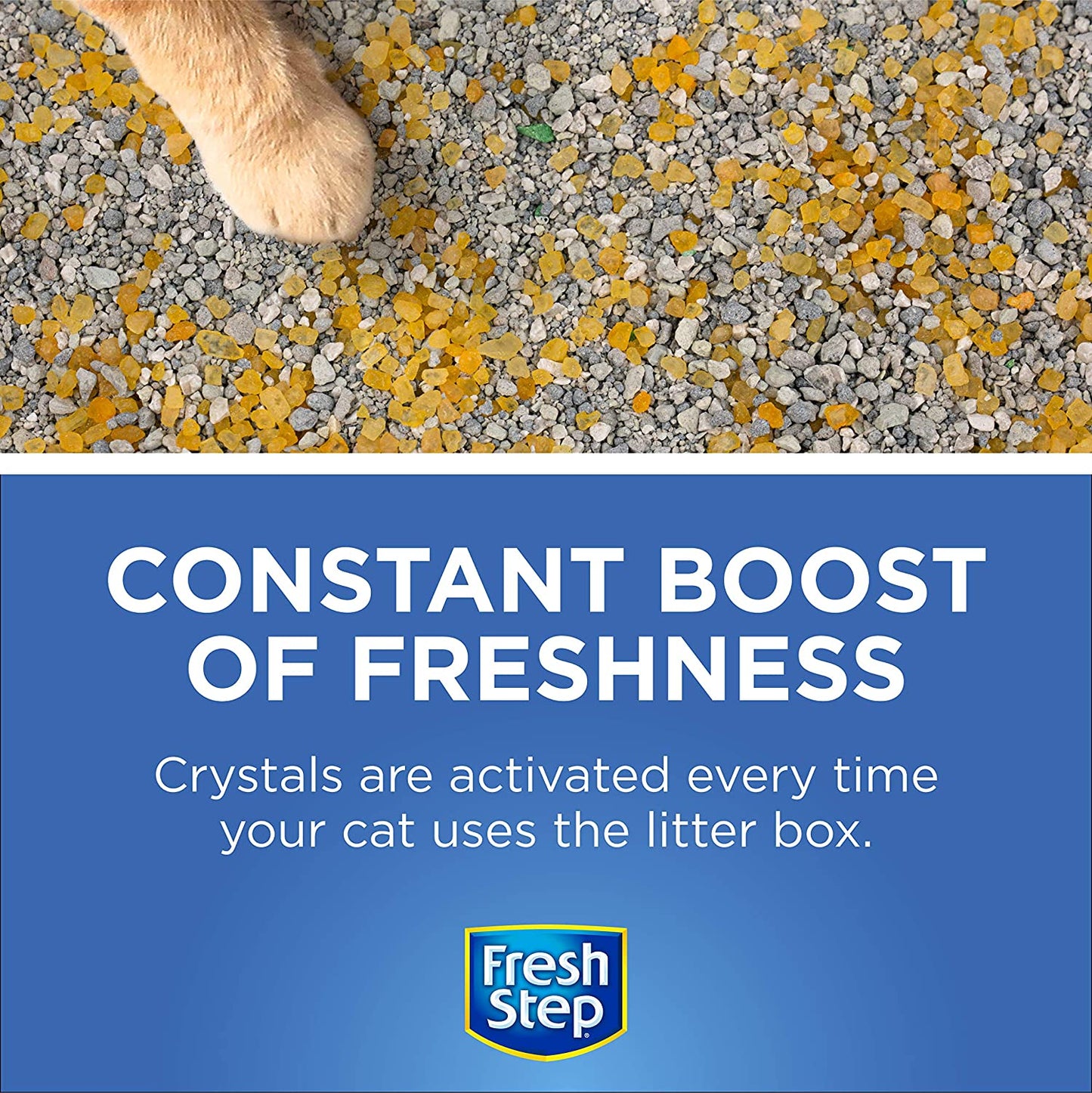 Fresh Step Cat Litter Crystals | Box Deodorizer 70 Ounce - 1 Pack