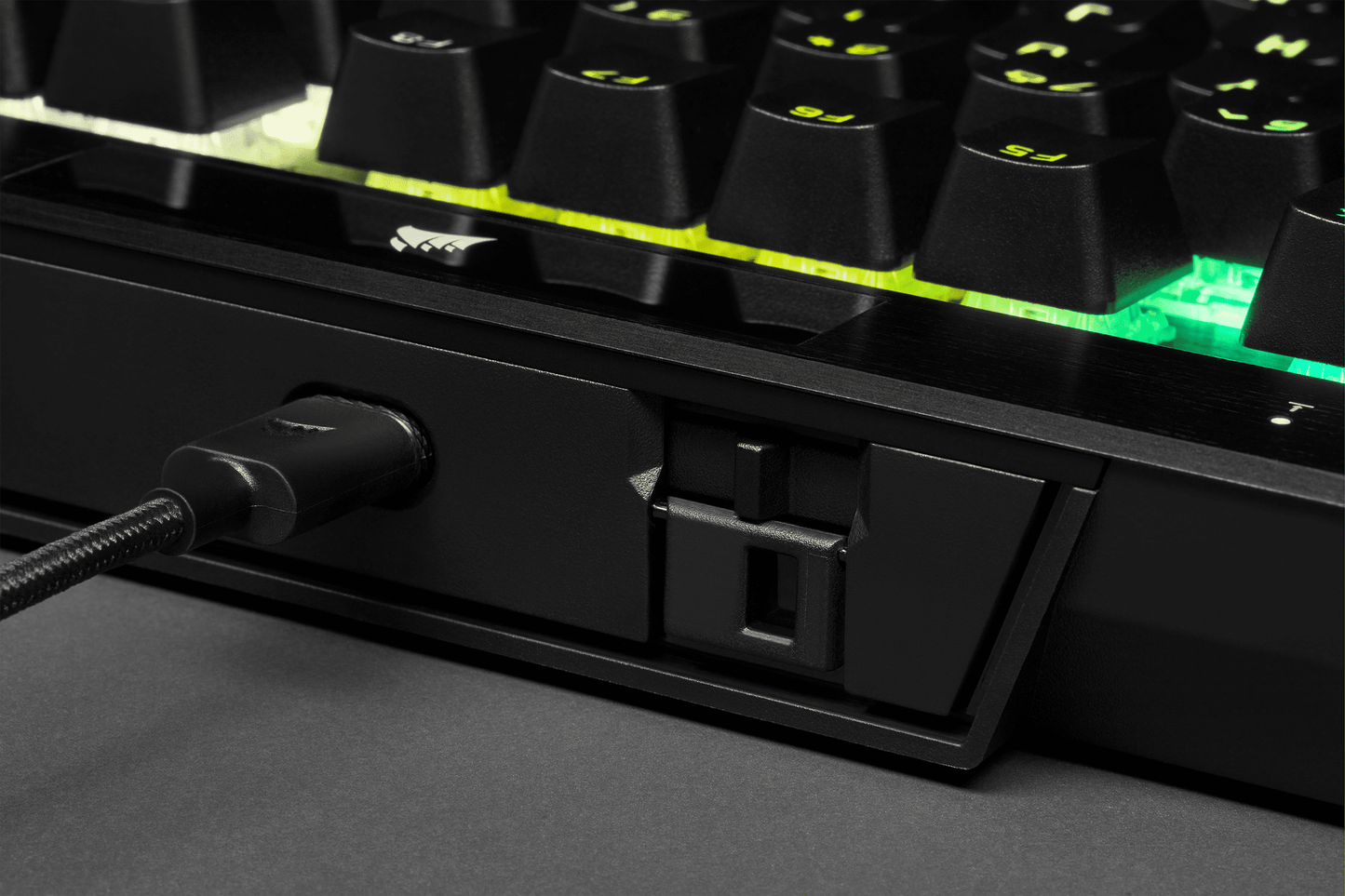 Corsair K70 RGB TKL Champion Series Optical-Mechanical Gaming Keyboard; Detachable USB Type-C Cable