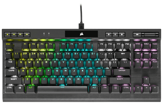Corsair K70 RGB TKL Champion Series Optical-Mechanical Gaming Keyboard; Detachable USB Type-C Cable