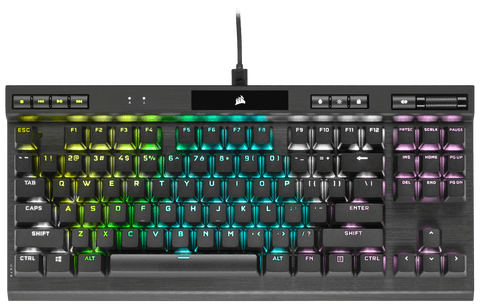 Corsair K70 RGB TKL Champion Series Optical-Mechanical Gaming Keyboard; Detachable USB Type-C Cable