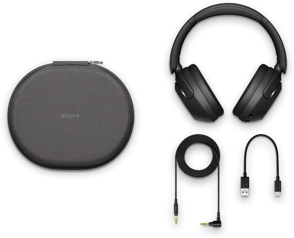 Sony WH-XB910N EXTRA BASS Noise Cancelling Headphones, Wireless Bluetooth Over the Ear Headset with Microphone and Alexa Voice Control, Black