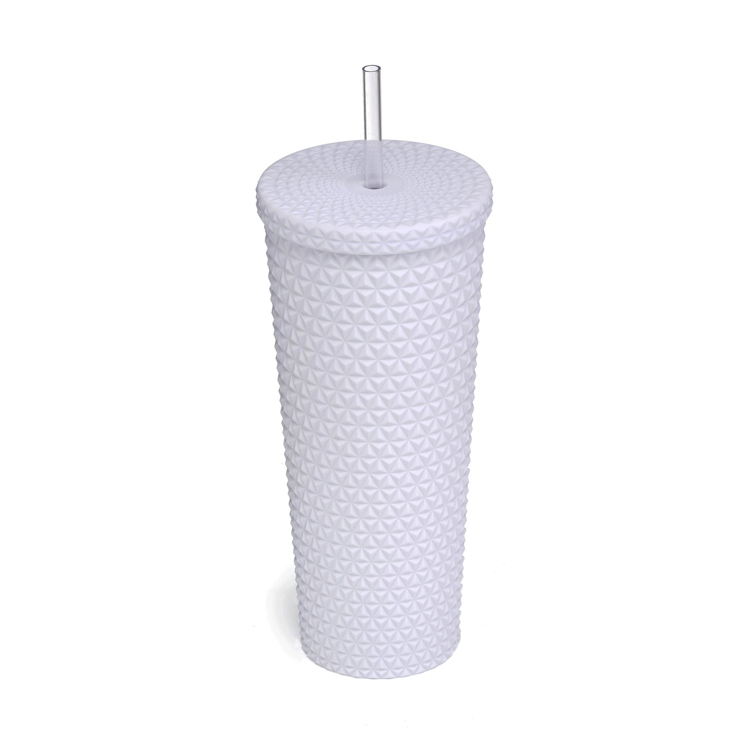 26oz Double Wall AS Plastic Textured Tumbler Rich Black