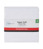 Super Soft High Quality Brushed Microfiber Bed Sheet Set, 3 Piece