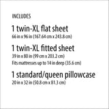 Super Soft High Quality Brushed Microfiber Bed Sheet Set, 3 Piece