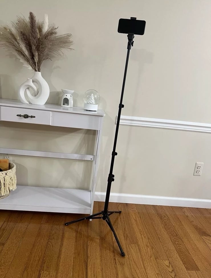 PhoNecessity LED Selfie Ring Light Tripod with Adjustable Height and Smart Phone Holder