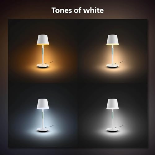 Philips Hue Go Smart Portable Table Lamp, White - White and Color Ambiance
