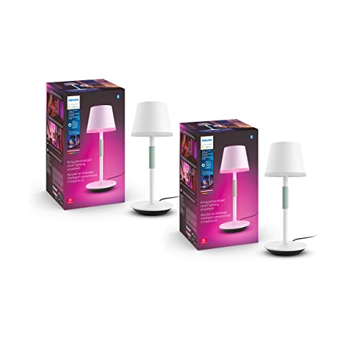 Philips Hue Go Smart Portable Table Lamp, White - White and Color Ambiance