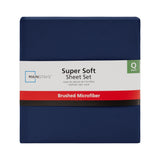 Super Soft High Quality Brushed Microfiber Bed Sheet Set, 3 Piece