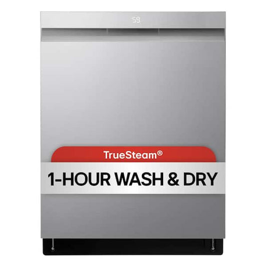 24 in. PrintProof Stainless Steel Smart Top Control Dishwasher with 1-Hour Wash and Dry, QuadWash Pro and Dynamic Dry