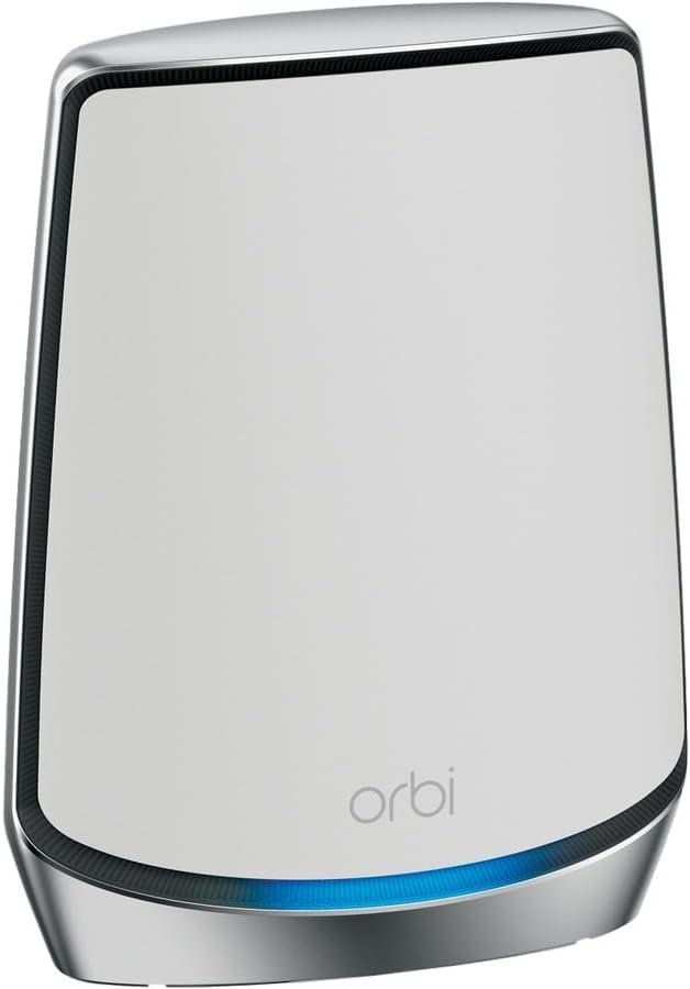 NETGEAR Orbi Whole Home Tri-Band WiFi 6 Mesh Network System (RBK853) – Router with 2 Satellite Extenders, Security Features, Coverage Up to 7,500 Square Feet, 100 Devices, AX6000 (Up to 6Gbps)