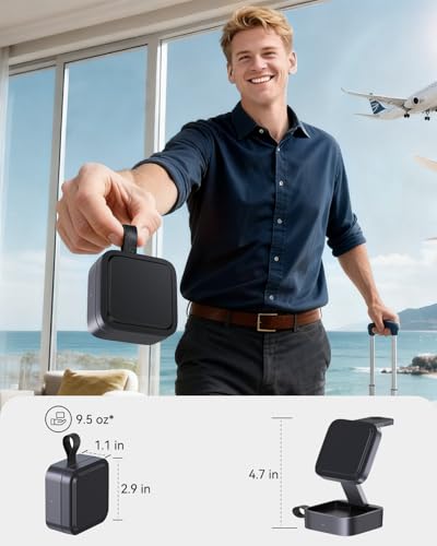 PhoNecessity 3-in-1 Foldable Wireless Charger | Fast Travel Charging Station for iPhone, Apple Watch, AirPods
