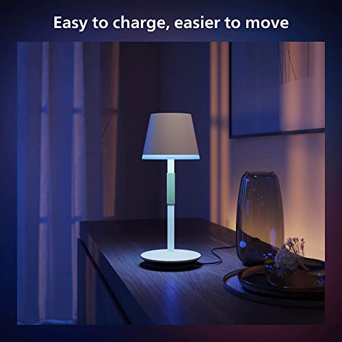 Philips Hue Go Smart Portable Table Lamp, White - White and Color Ambiance