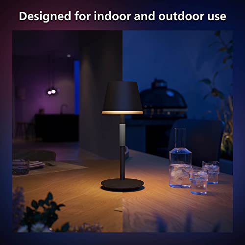 Philips Hue Go Smart Portable Table Lamp, White - White and Color Ambiance