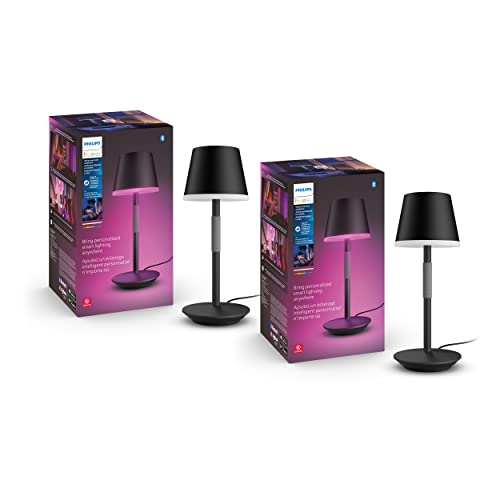 Philips Hue Go Smart Portable Table Lamp, White - White and Color Ambiance