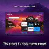 Roku Smart TV-4K HDR RokuTV Enhanced Voice Remote, Brilliant 4K Picture, Automatic Brightness, & Seamless Streaming – Live Local News, Sports, Family Entertainment