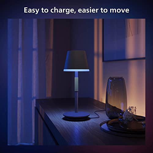Philips Hue Go Smart Portable Table Lamp, White - White and Color Ambiance