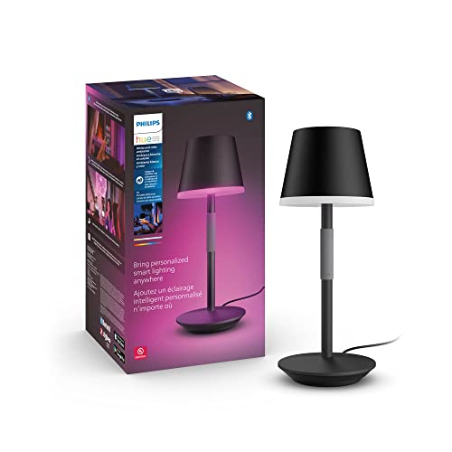 Philips Hue Go Smart Portable Table Lamp, White - White and Color Ambiance