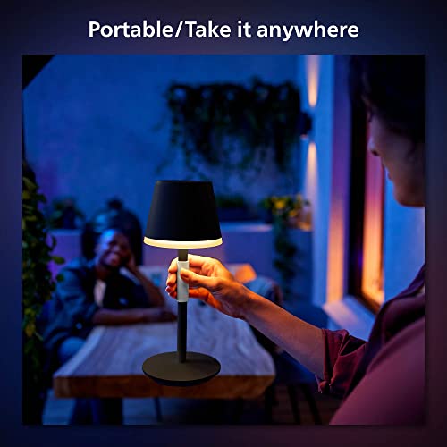 Philips Hue Go Smart Portable Table Lamp, White - White and Color Ambiance