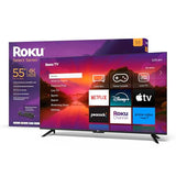 Roku Smart TV-4K HDR RokuTV Enhanced Voice Remote, Brilliant 4K Picture, Automatic Brightness, & Seamless Streaming – Live Local News, Sports, Family Entertainment