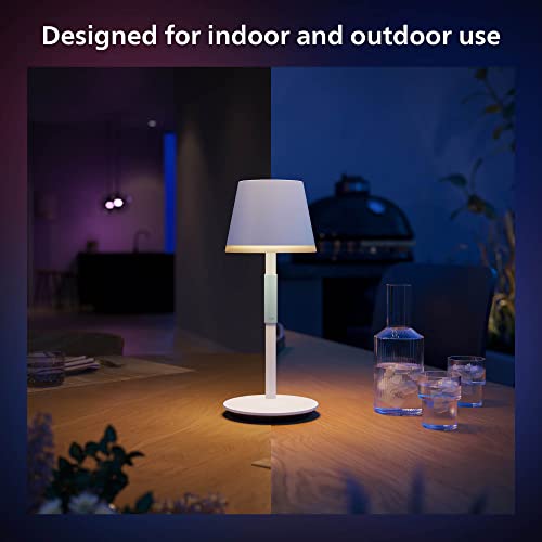 Philips Hue Go Smart Portable Table Lamp, White - White and Color Ambiance