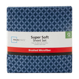 Super Soft High Quality Brushed Microfiber Bed Sheet Set, 3 Piece