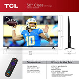 TCL 50-Inch Class S4 4K LED Smart TV with Roku TV