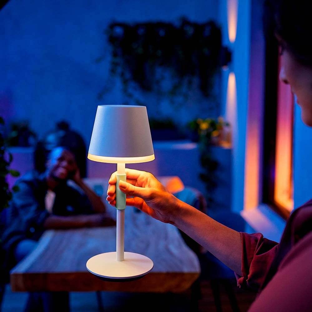 Philips Hue Go Smart Portable Table Lamp, White - White and Color Ambiance