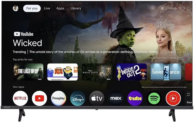 Hisense 32H40G 32-Inch 1080p Full HD Smart Google TV with Voice Control & DTS Sound