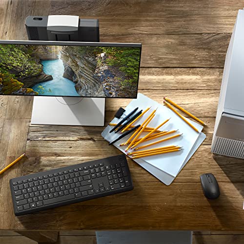 Dell KM3322W Wireless Keyboard and Mouse Combo – 2.4GHz USB Receiver Home & Office (Black)