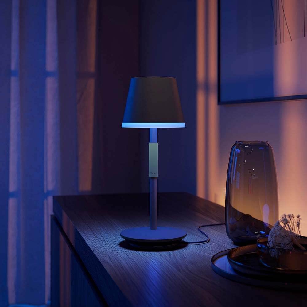 Philips Hue Go Smart Portable Table Lamp, White - White and Color Ambiance