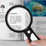 Handheld Magnifying Glass With Reading Ring Light