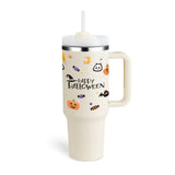 40 Oz Tumbler With Handle Straw Insulated, Stainless Steel Spill Proof Vacuum Coffee Cup Tumbler