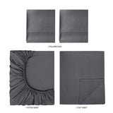 Super Soft High Quality Brushed Microfiber Bed Sheet Set, 3 Piece