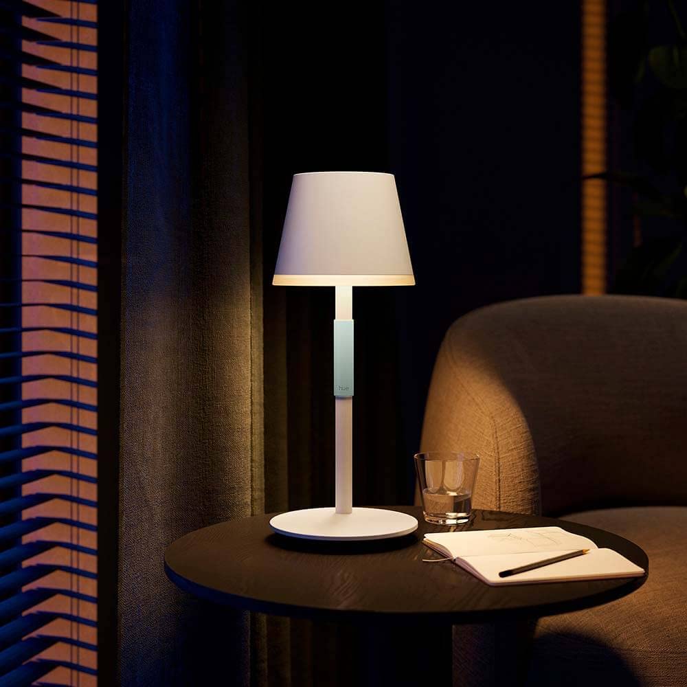 Philips Hue Go Smart Portable Table Lamp, White - White and Color Ambiance
