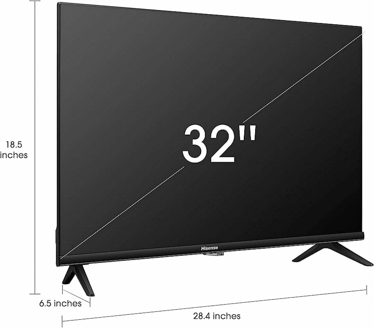 Hisense 32H40G 32-Inch 1080p Full HD Smart Google TV with Voice Control & DTS Sound