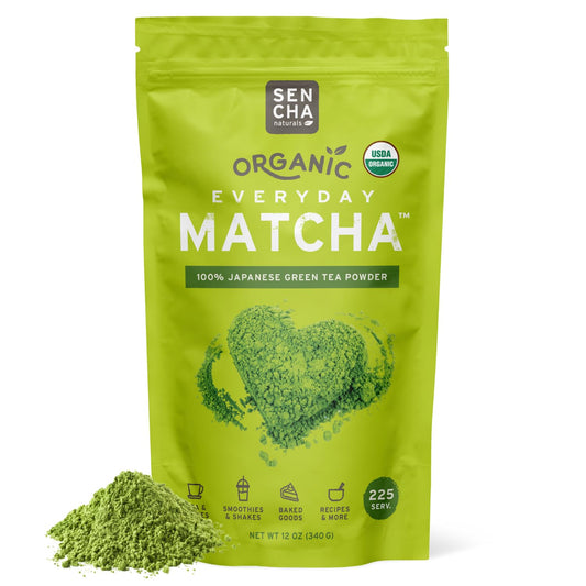 SEN CHA Naturals Organic Everyday Matcha Powder, Authentic Japanese Green Tea
