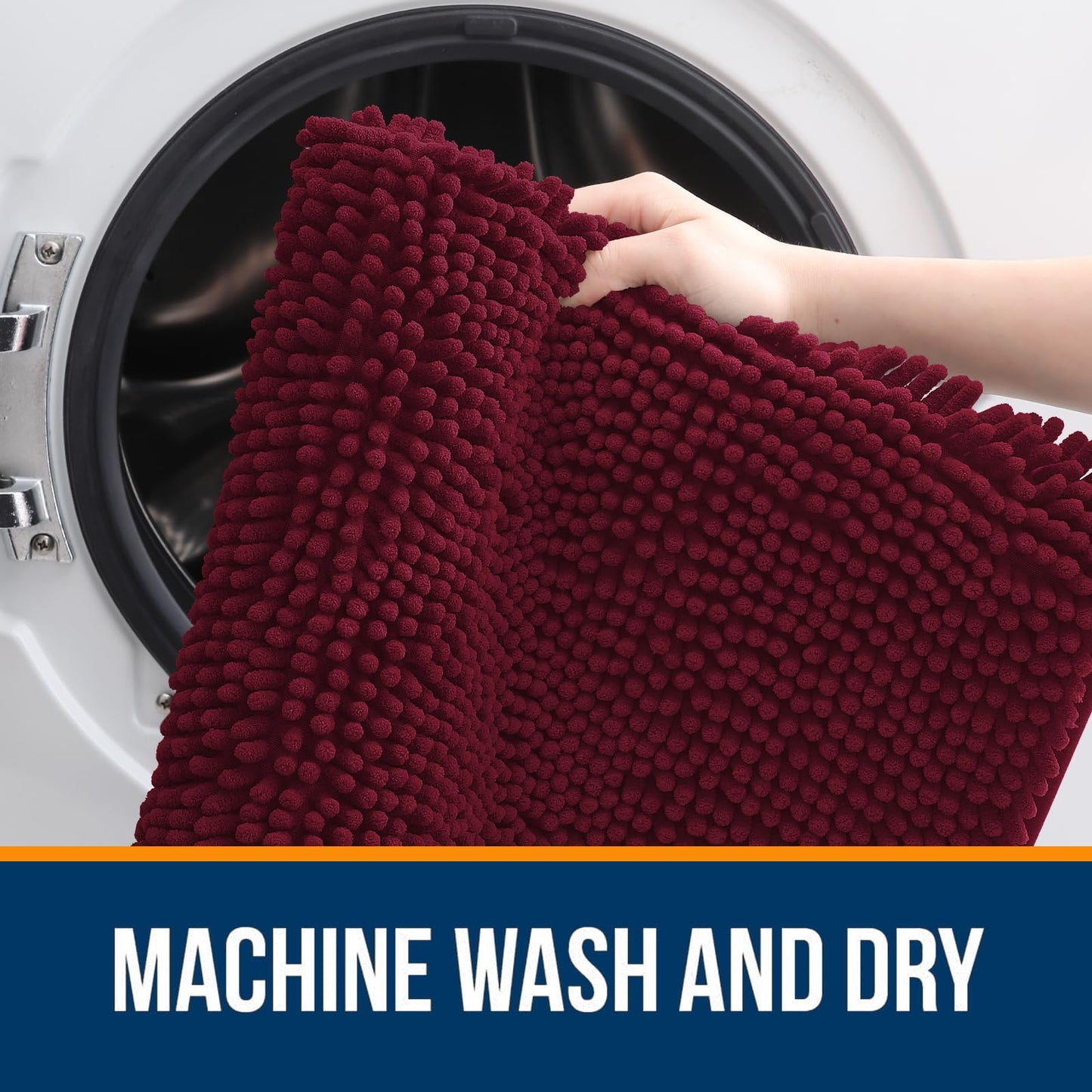 Bathroom Rugs 30x20, Extra Soft Absorbent Chenille Bath Rugs
