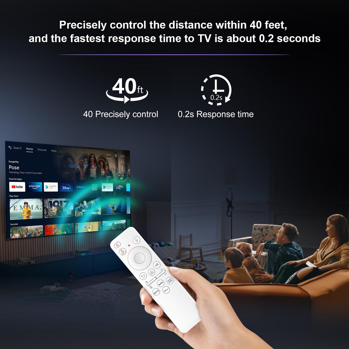 Replacement-Remote-Control for Roku-TV (Pack of 2)